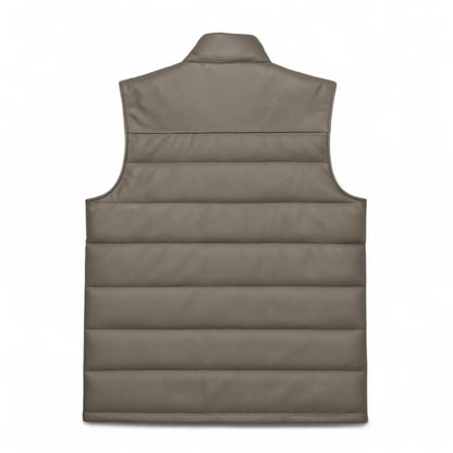 Sleek Padded Leather Vest